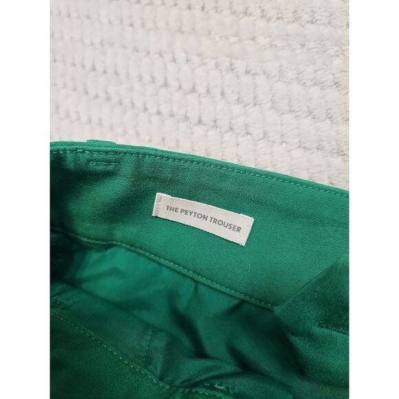 Loft Pants Womens 6 The Peyton Trouser Pleated Wide Leg Green - Picture 7 of 10